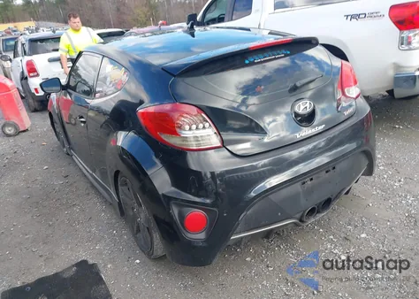 2013 Hyundai Veloster Turbo W/Blue из США, поврежденный, VIN KMHTC6AE8DU100956